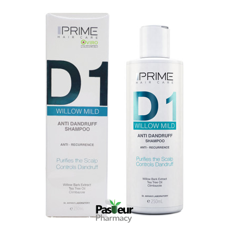 شامپو ضد شوره D1 پریم | Prime D1 Willow Mild Anti Dandruff Shampoo