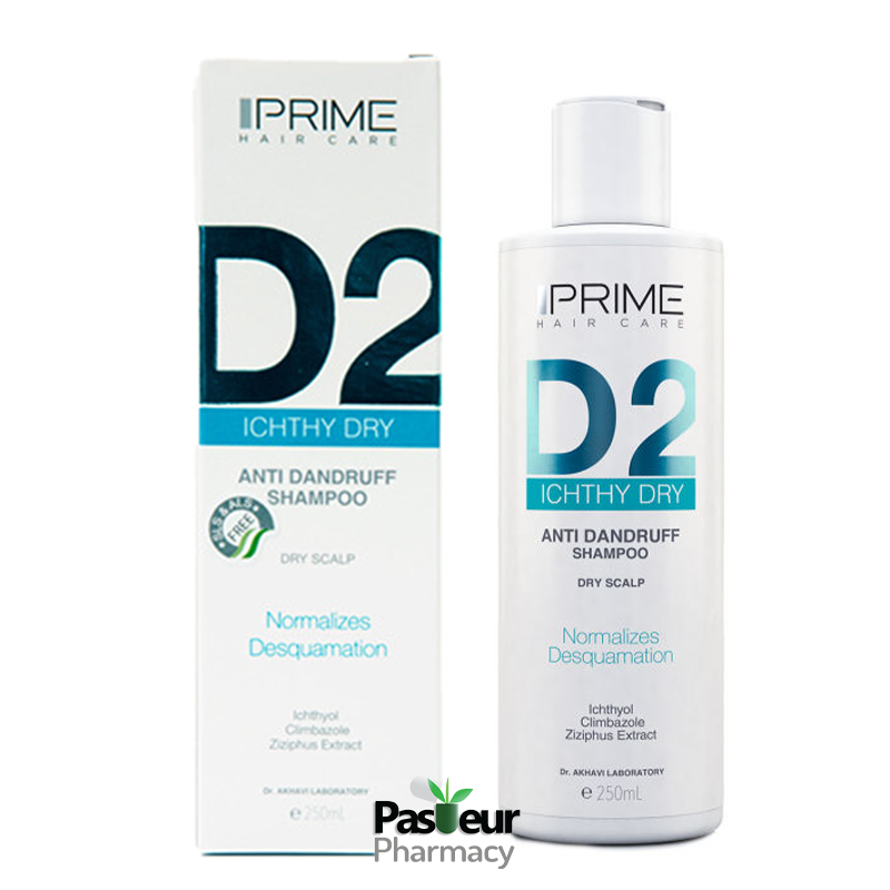شامپو ضد شوره D2 پریم | Prime D2 Anti Dandruff Dry Scalp Shampoo