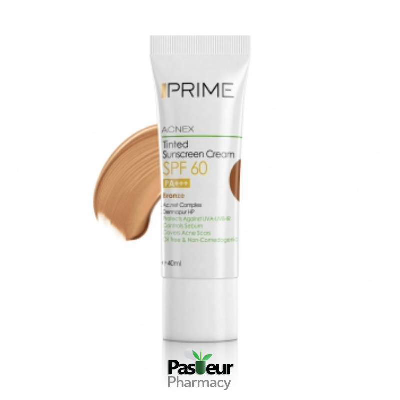 کرم ضد آفتاب آکنکس رنگ برنز پریم | Prime Acnex Tinted Bronze Sunscreen Cream