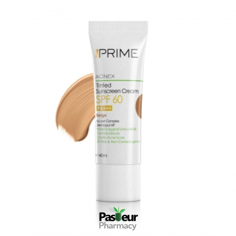 کرم ضد آفتاب آکنکس رنگ بژ پریم | Prime Acnex Tinted Beige Sunscreen Cream