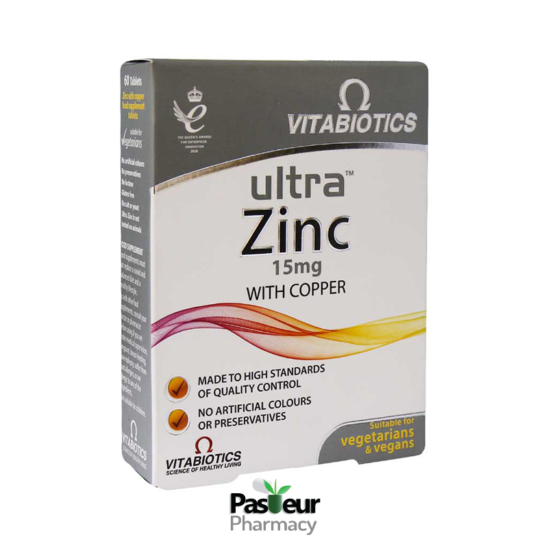 قرص اولترا زینک ویتابیوتیکس | Vitabiotics Ultra Zinc