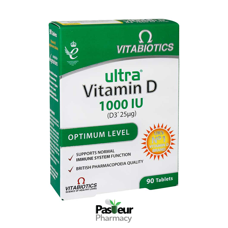 قرص اولترا ویتامین د 1000 واحد ویتابیوتیکس | Vitabiotics Ultra Vitamin D