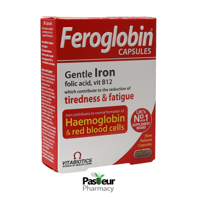 کپسول فروگلوبین ویتابیوتیکس | Vitabiotics Feroglobin B12