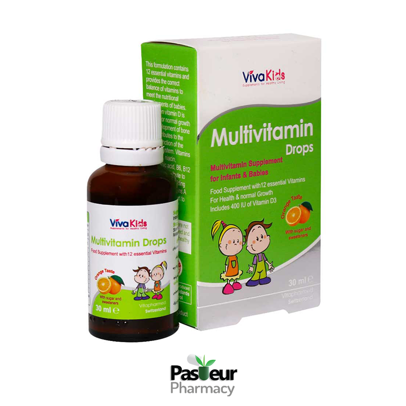 قطره مولتی ویتامین ویواکیدز |‌ Viva Kids Multivitamin Drops