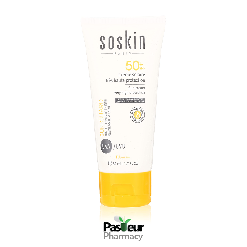 ضد آفتاب بی رنگ ساسکین | Soskin Sun Guard Sun Cream