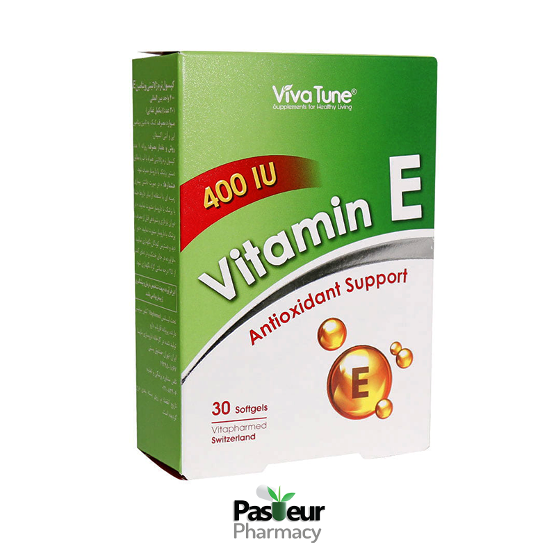سافت ژل ویتامین E 400 واحد ویواتیون | Viva Tune Vitamine E 400 IU