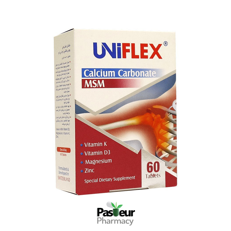 قرص یونی فلکس MSM لیبرتی | Liberty Uniflex Calcium Carbonate MSM