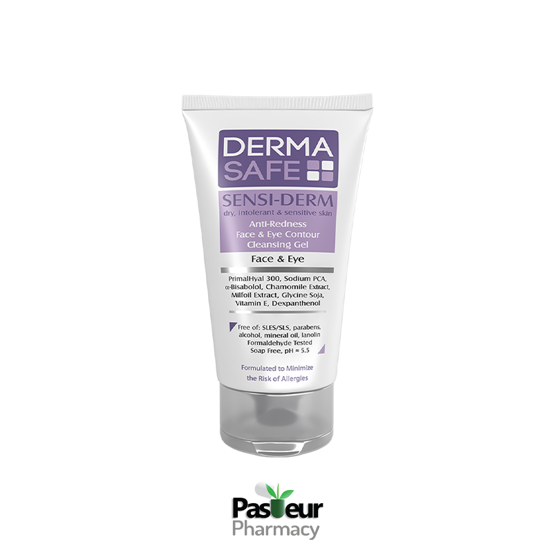 ژل شستشوی پوست های خشک و حساس درماسیف | Derma Safe Sensi Derm Cleansing Gel